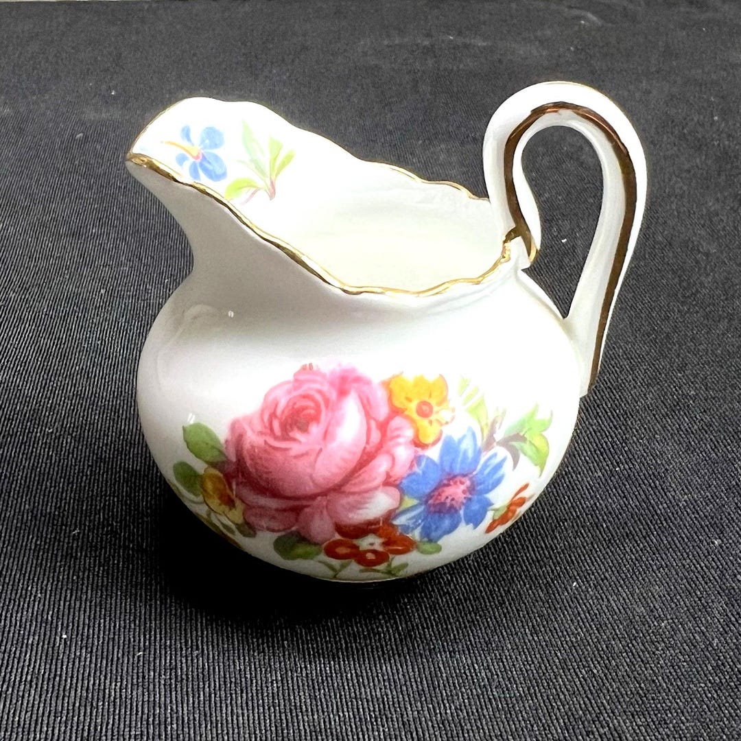 Vintage ROYAL CHELSEA Small Milk Creamer Pitcher - English Fine Bone ...