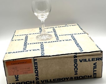 Vintage Villeroy & Boch CONNAISSEUR 6" Copas Sherry Borgoña (Juego de 6) - 293