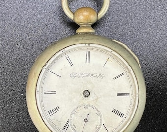 Vintage Old Elgin Watch Co. - zakhorloge jaren 18