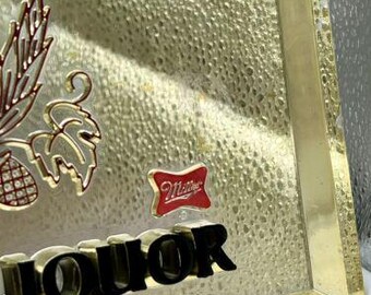 Vintage Miller MAGNUM Malt Liquor Beer Gold Red Black Square