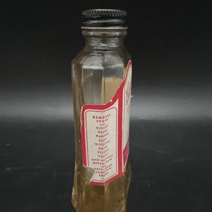Vtg Coralie Cleaning Fluid Bottle Fieth Brothers Kansas City Glass Prop image 2