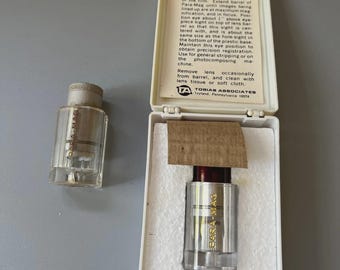 Vtg Lot of 2 Tobias Associates Para-Mag Collimating Printing Loop Magnifiers