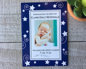 Baby Announcement seed packet favor, birth announcement idea, personalized photo, welcome baby, baby shower or sprinkle guest gift