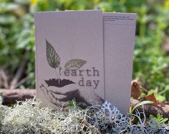 Earth Day Seed Packet Favor, Custom Business Ad, Personalized Wildflower Packets, Earth Day Gift bulk, Earth Day Celebration Party Favors