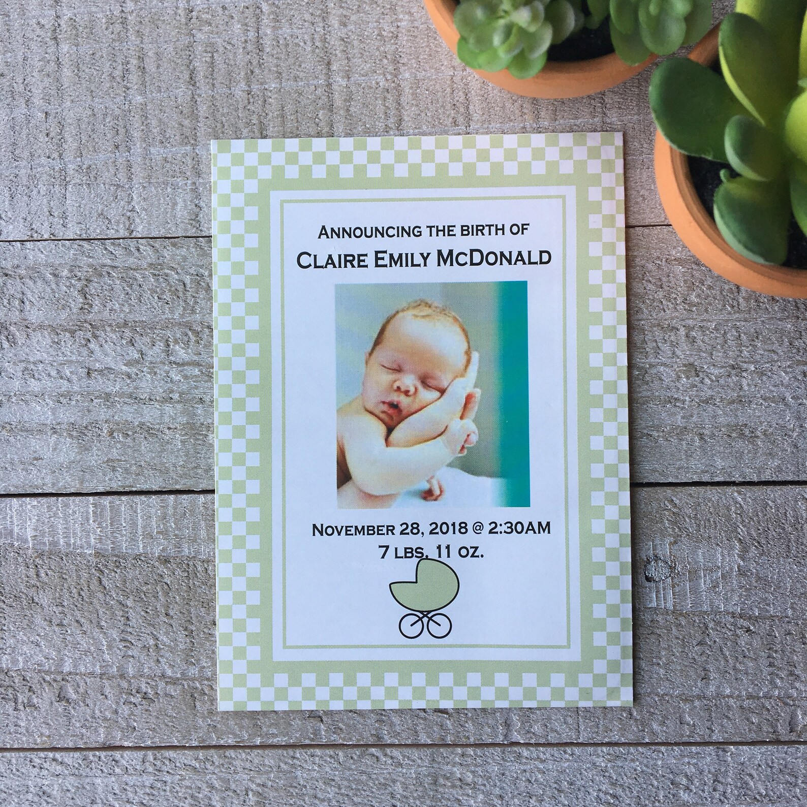 Seed packet favor for baby birth announcement idea Etsy.de