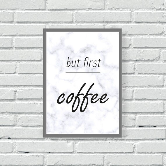 Impresion De Cafe Arte De La Pared De La Cocina Pero El Etsy