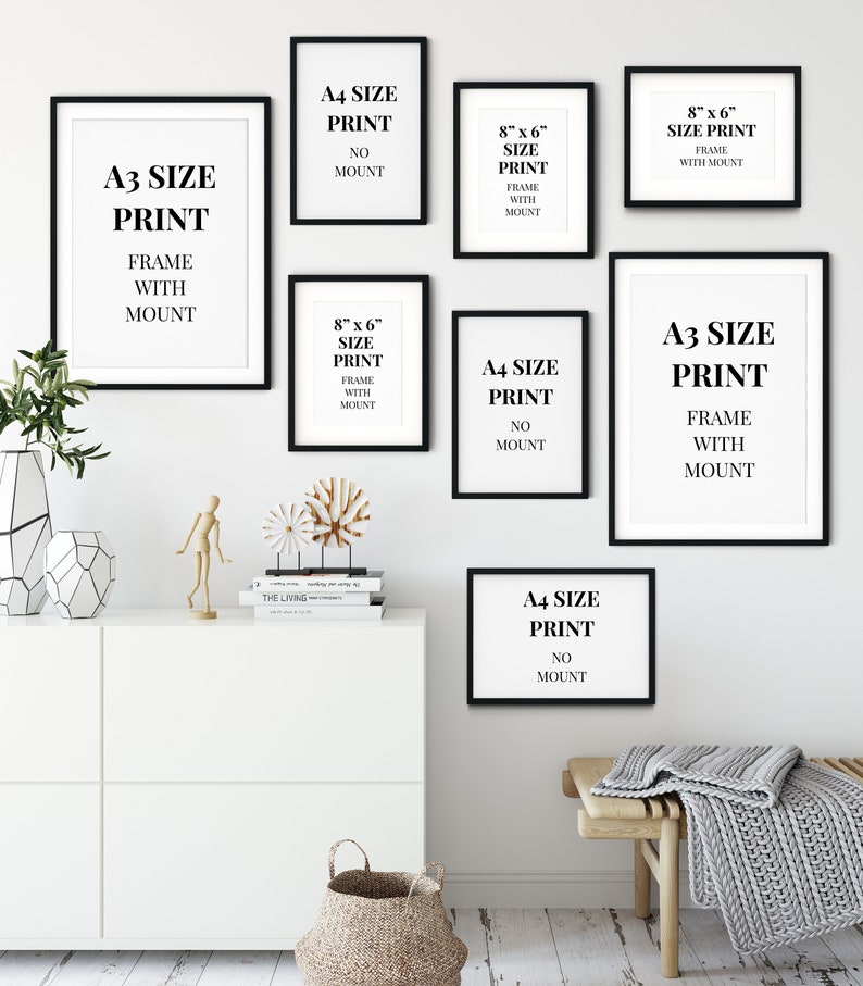 Pink Wall Art Set Gallery Wall Wall Print Bundle Pink and Etsy