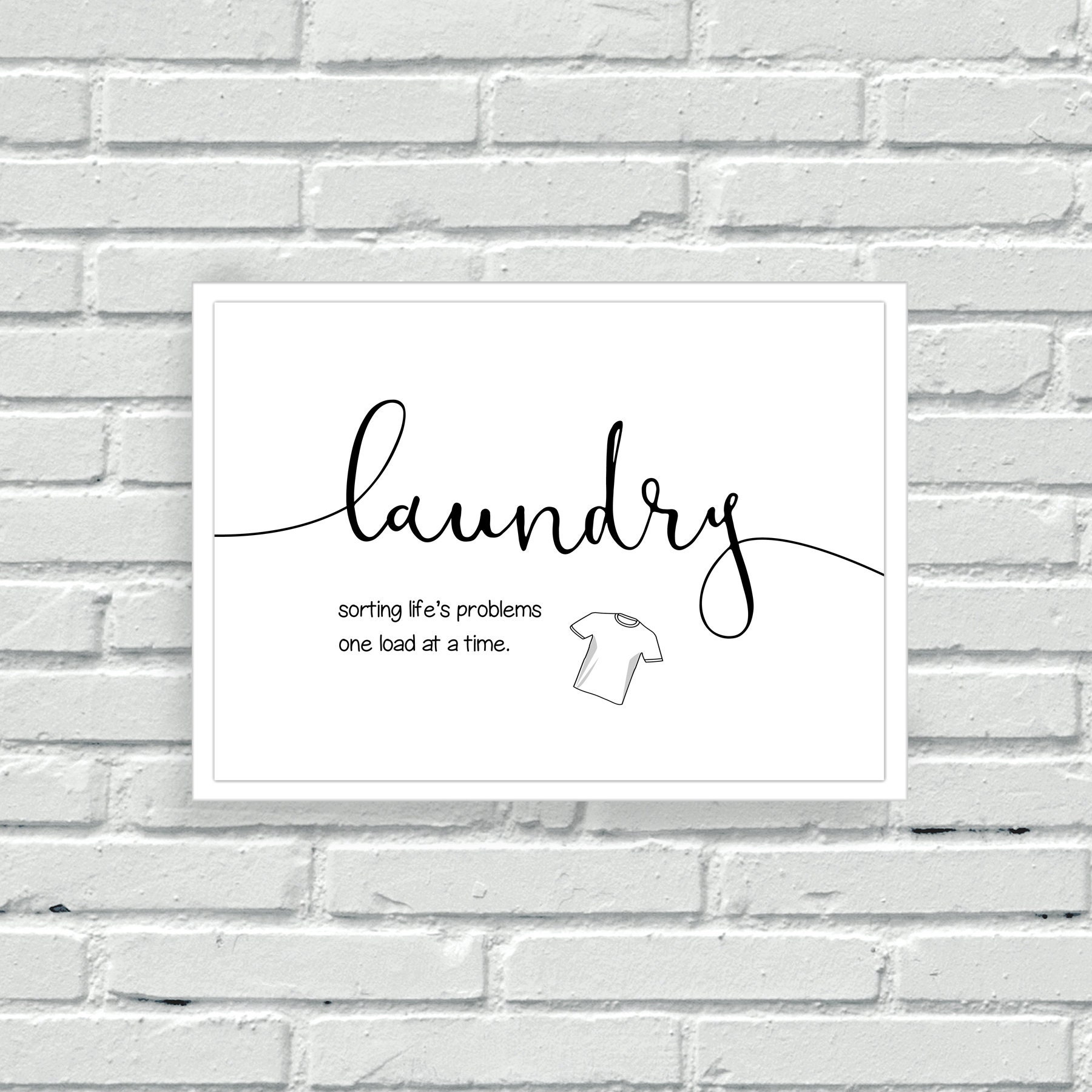 Laundry Prints Utility Room Decor Washing Print Bathroom Etsy UK