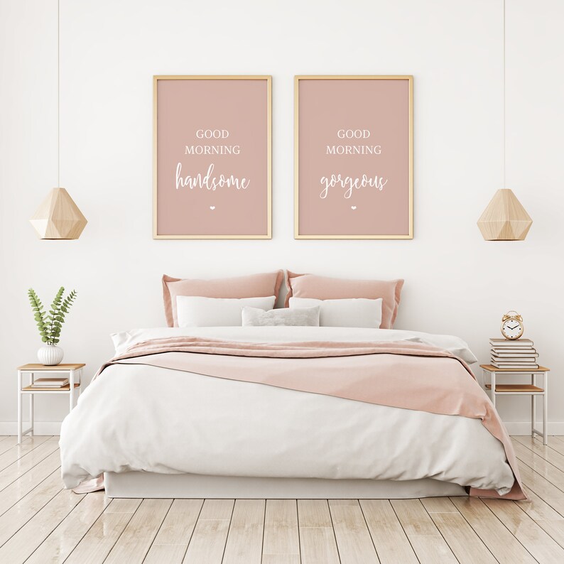 Bedroom Wall Art Good Morning Good Morning Etsy