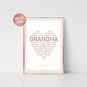 Gift for Grandma, Granny, Gran, Christmas Present, Xmas Gift, From ...