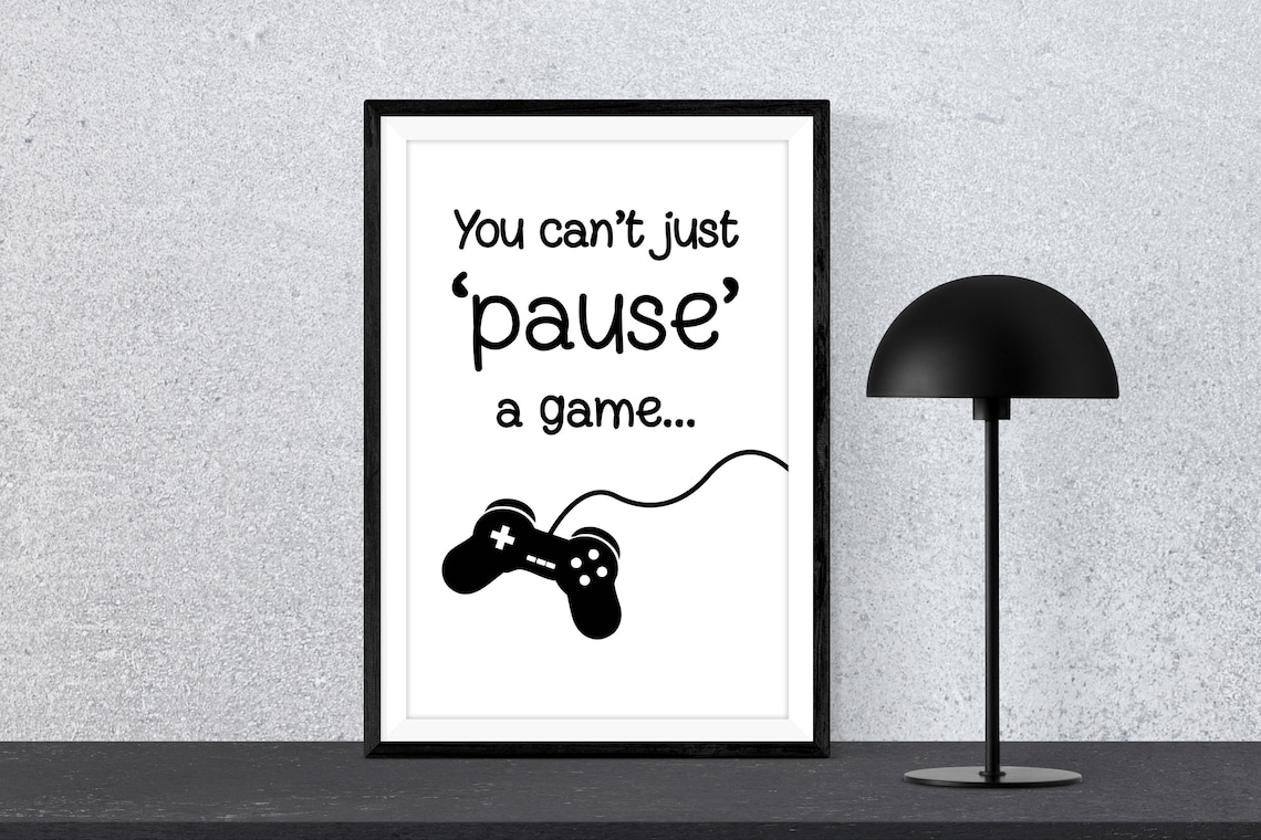 Gaming Wall Art Gamer Print Video Games Gaming Room Decor Etsy