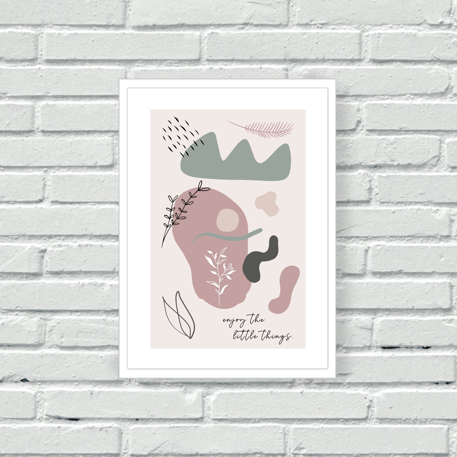 Pink Wall Art Set Gallery Wall Wall Print Bundle Pink and Etsy UK