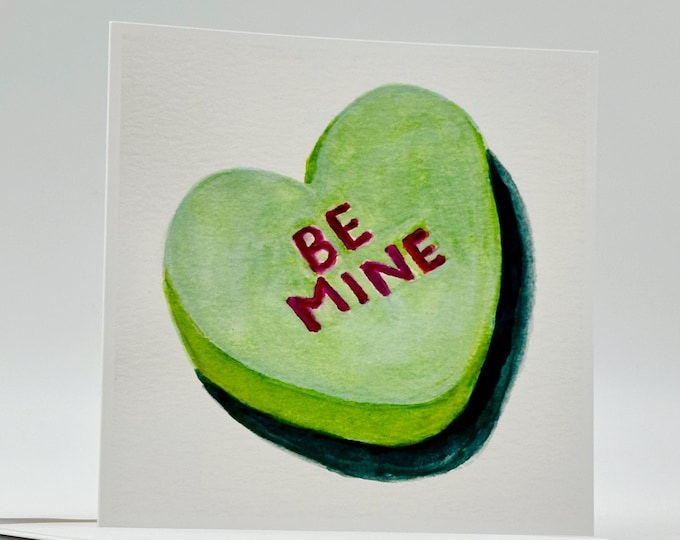 Be Mine Candy Heart Card