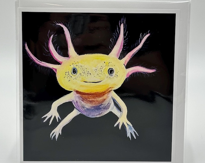 Axolotl Greeting Card