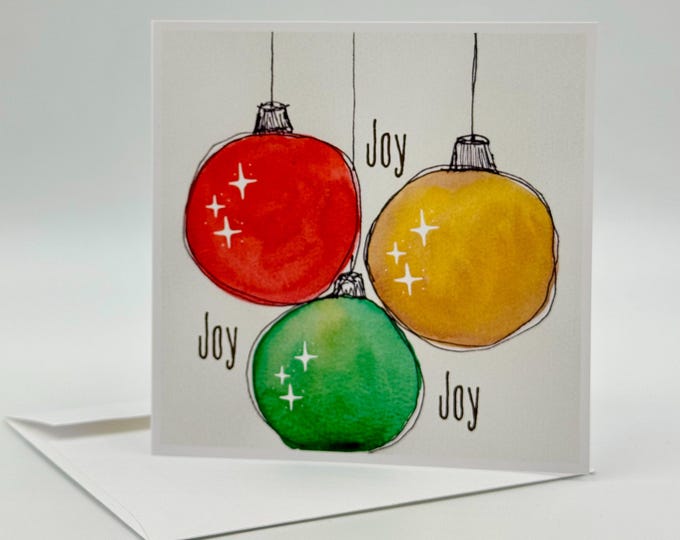 Joyful Ornaments Christmas Card