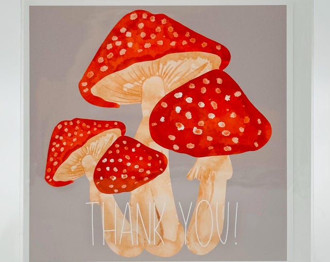 Mushroom Thank You Card