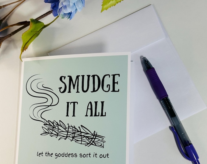 Smudge It Greeting Card