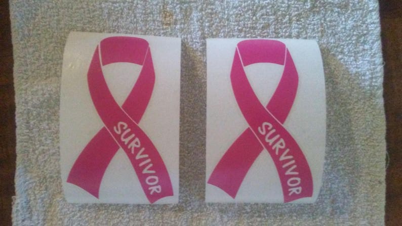 Breast cancer Survivor Decal Car//Truck Window Decal 4/" x 7/" Buy One Get One Free