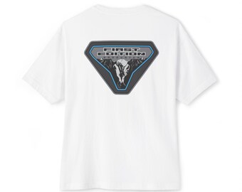 Bronco Horse Chest Logo Tee | First Edition Graphic Back T-Shirt