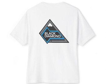 Bronco Horse Chest Logo Tee | Black Diamond Sasquatch Graphic Back T-Shirt