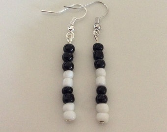 Seed Bead Earrings, Tiny Bead Earrings