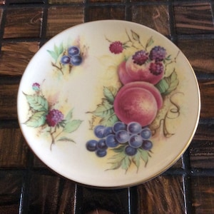 Franklin Mint Mini Plate, Plates of Various Famous Mfr&#39;s., Great Porcelain Houses of the World of Franklin Mint, Vintage 1982