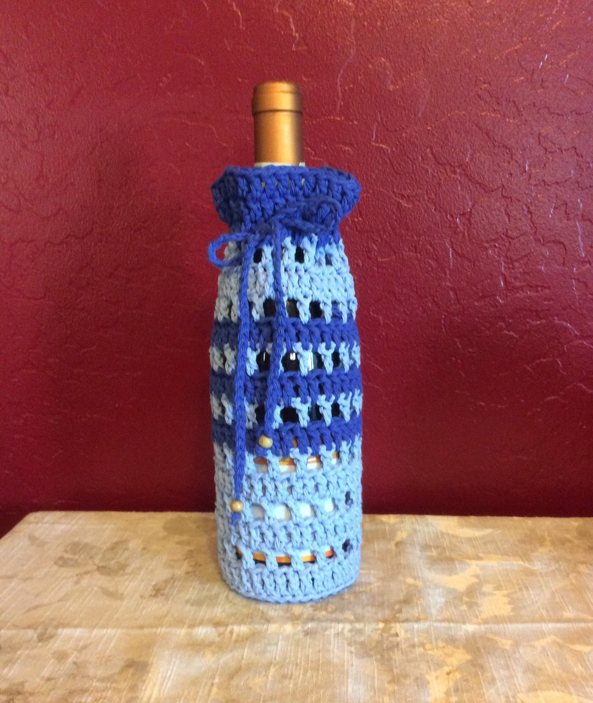 Wine Bottle Cover Crochet Wine Bottle Bag Wine Bottle Cozy Etsy