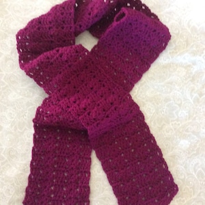 Scarf, Crochet Scarf, Handmade Crochet Scarf