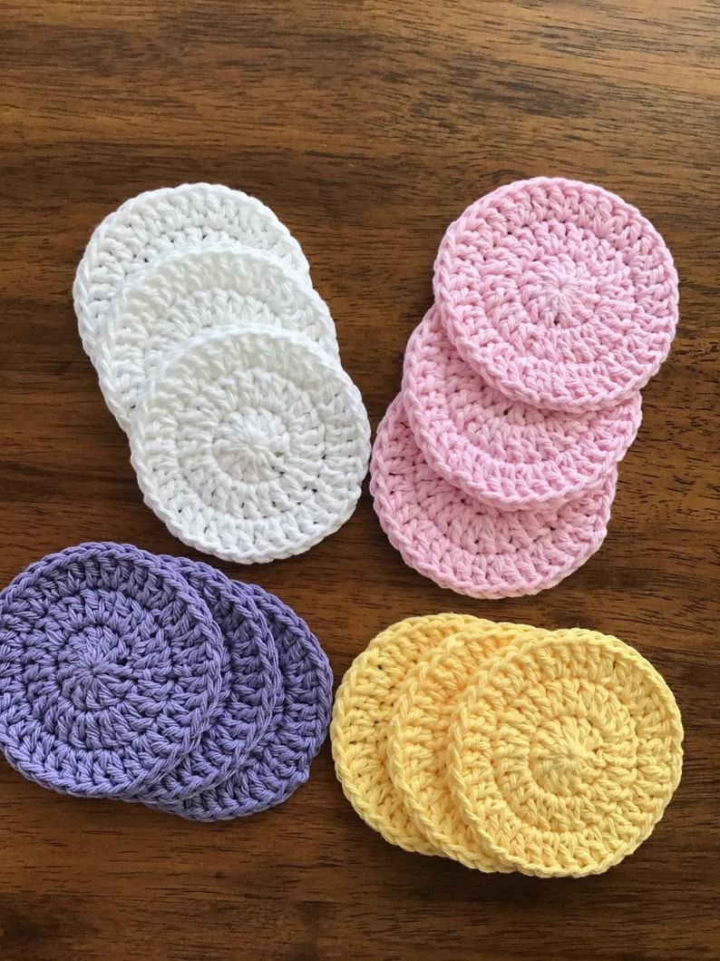 Crocheted Face Scrubbies Makeup Remover Pads 100 Cotton Etsy