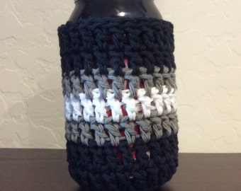 Oakland Raiders NFL Team Crochet Can Cozy, Soda Can Cozy, Water Bottle Cozy