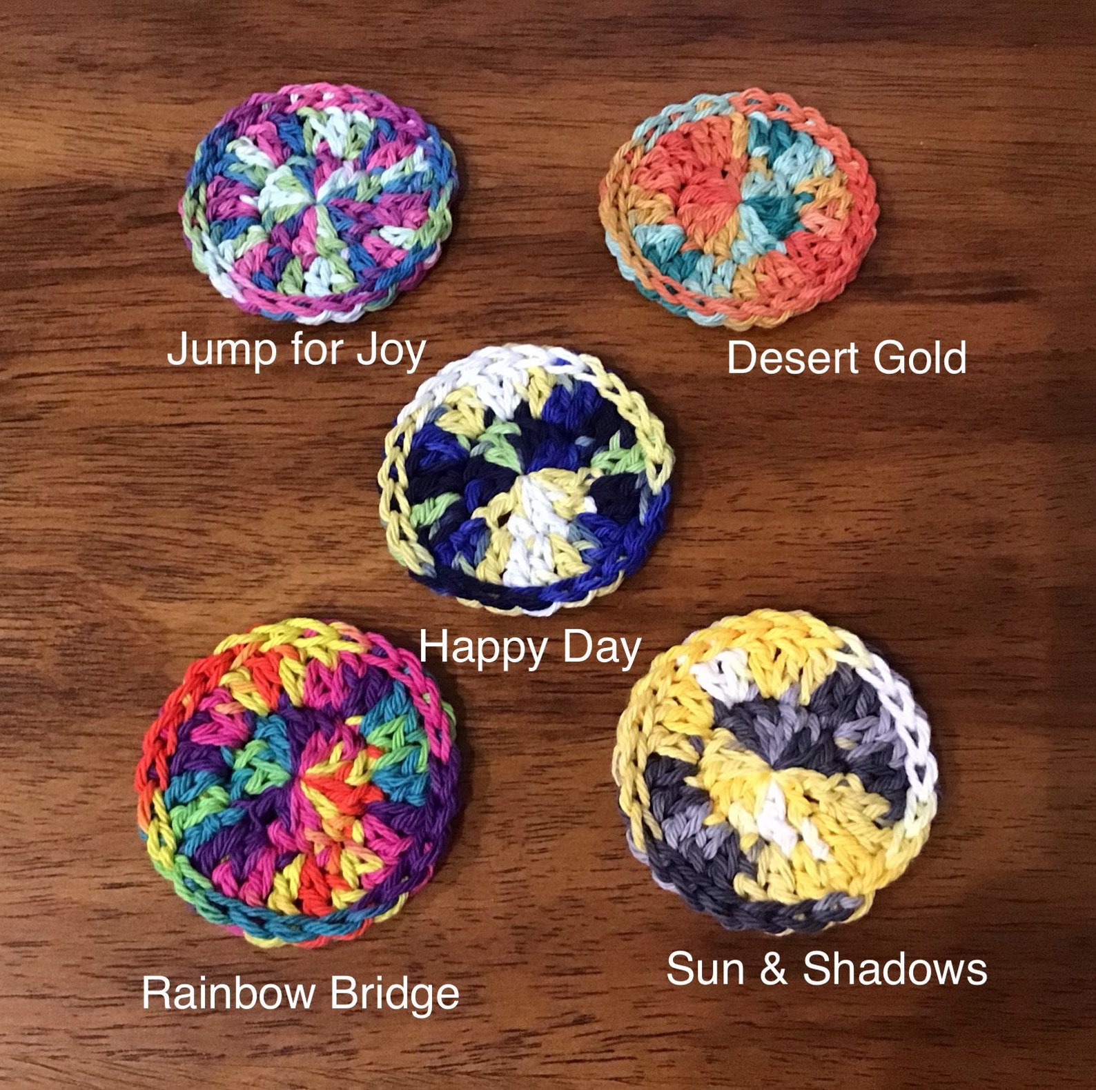 Crochet car coasters set of 2 Car Cup Holder Coasters Etsy