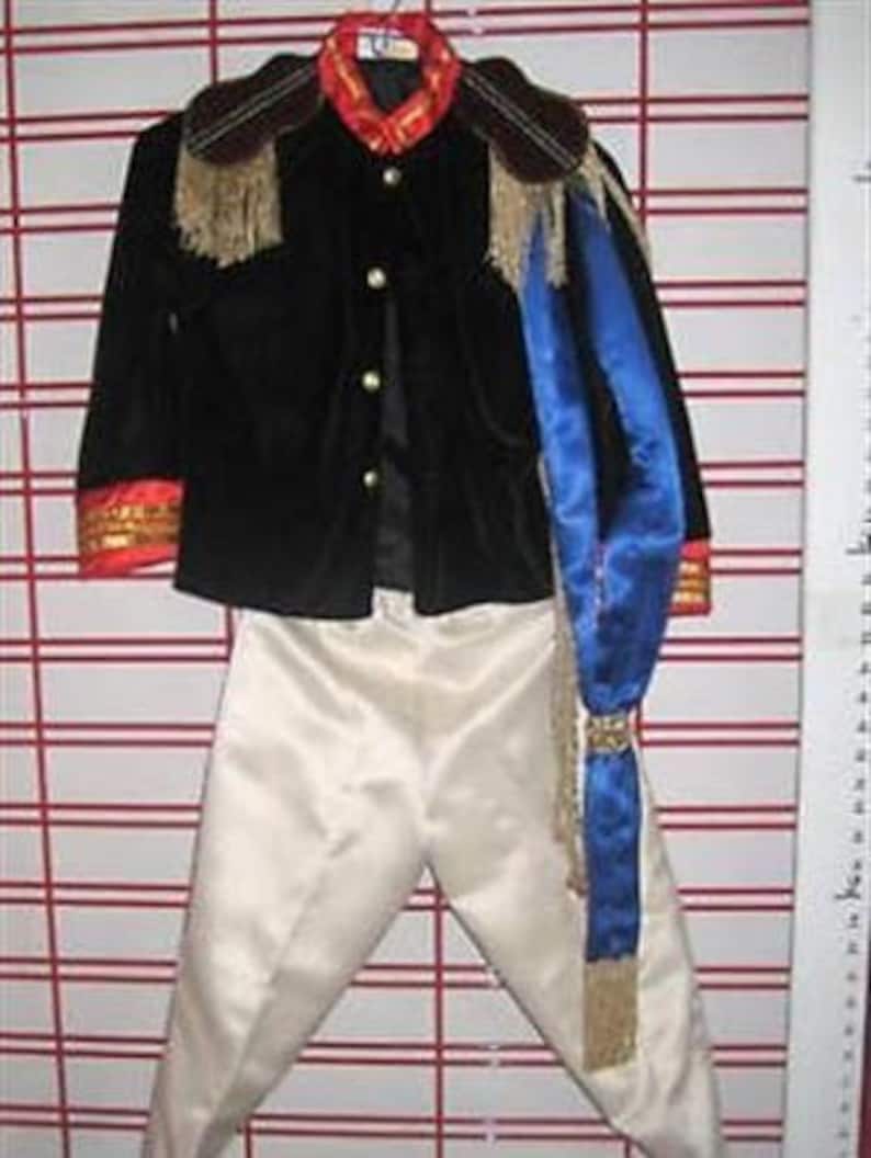 Super Deluxe Military Prince General Child Costume Velvet RARE