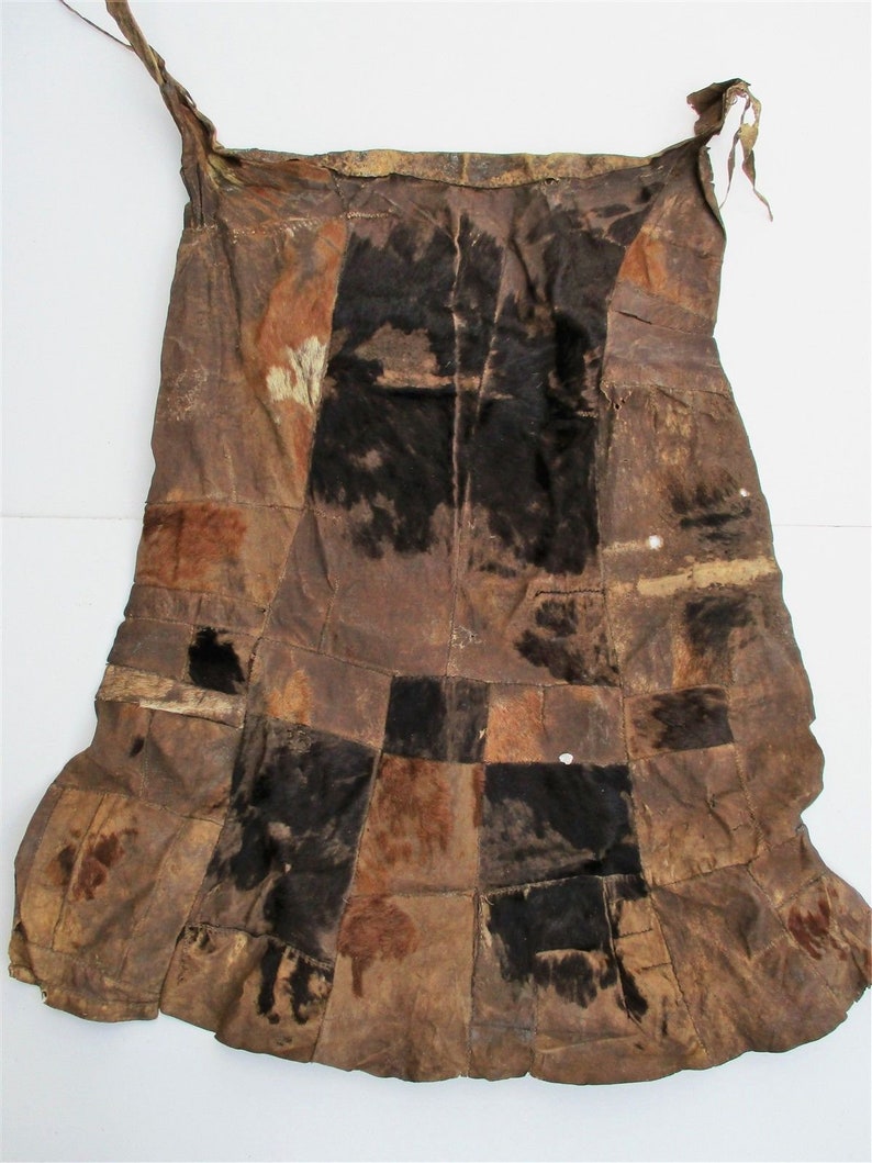 Turkana Animal Hide Apron Skirt Ekude Arach Tribal Clothing Kenya East Africa