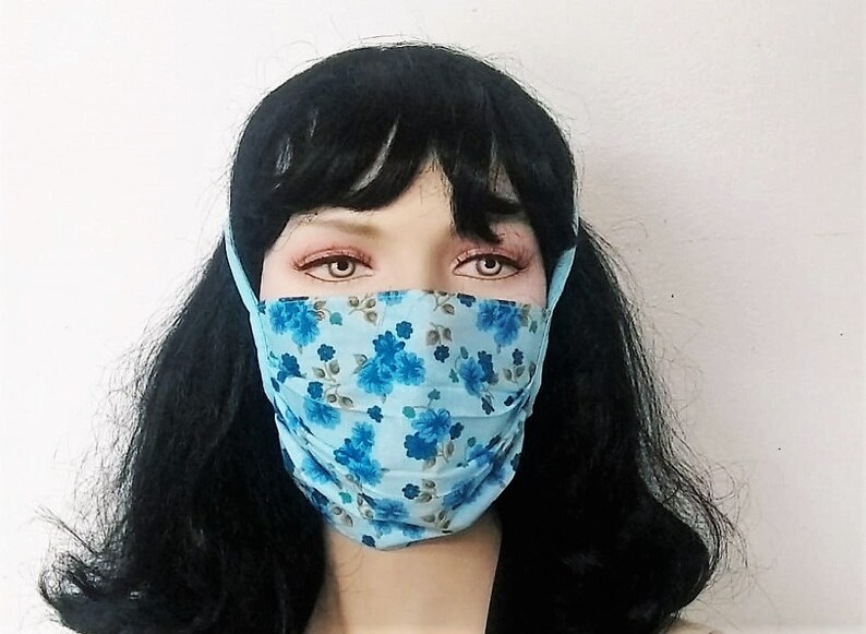 Tieback Face Mask Adjustable Strings Cloth 100 Cotton Etsy