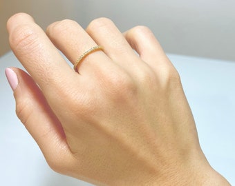 Womens sterling silver gold bands