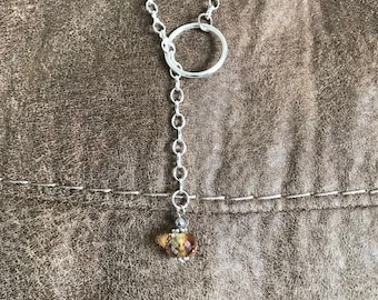 Chain lariat necklace