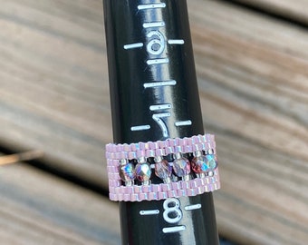 Handmade beaded ring