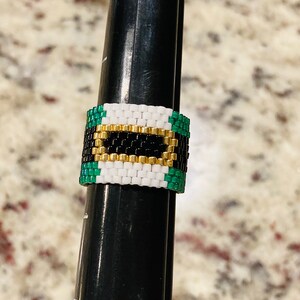 Handmade beaded ring