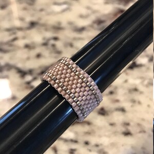 Handmade beaded ring