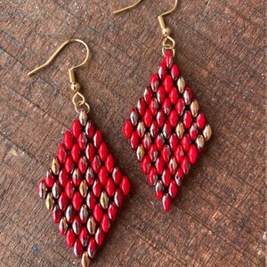 Handmade beaded earrings