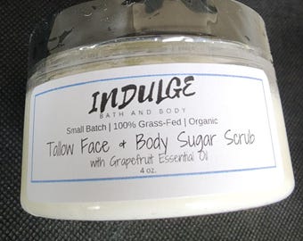 Gommage au sucre pour le visage et le corps au suif
