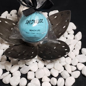 Beach Life Type Bath Bombs - set of 4 (four) of our 3+ oz Luxury Bath Bomb Fizzies by Indulge Bath and Body