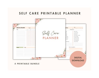 Self Care Planer: Tagesplaner zum Thema Wohlbefinden & Habit Tracker (Digitaler Download)