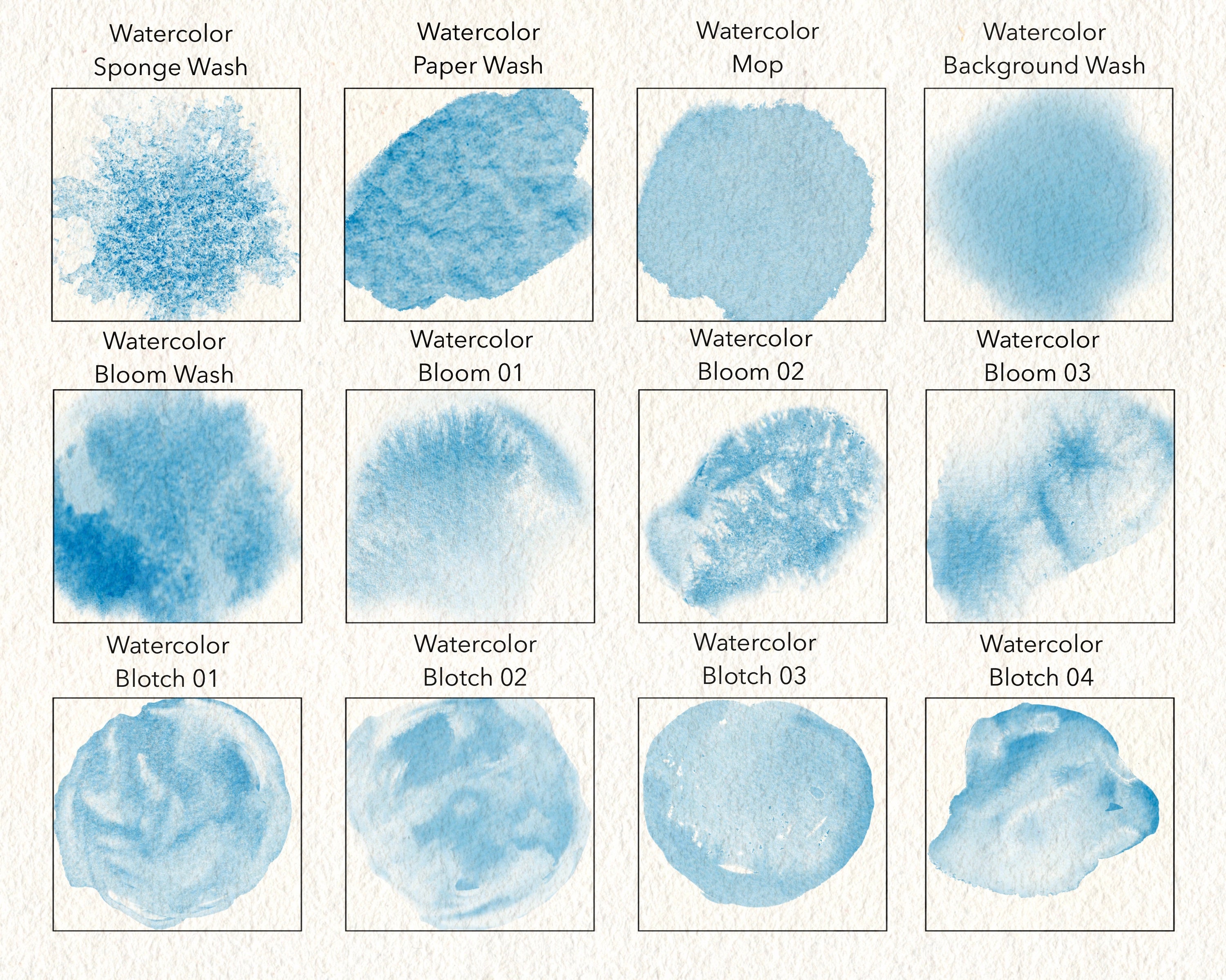 Procreate Watercolor Essentials Brush Pack Realistic Watercolor Brushes ...