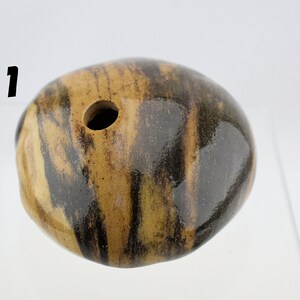 River rock inspired Bud vase Air Plants planter Japanese Nerikomi/Mokume/Agate ware image 3