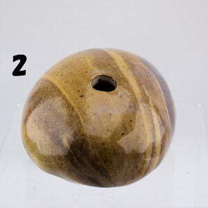 River rock inspired Bud vase Air Plants planter Japanese Nerikomi/Mokume/Agate ware image 6