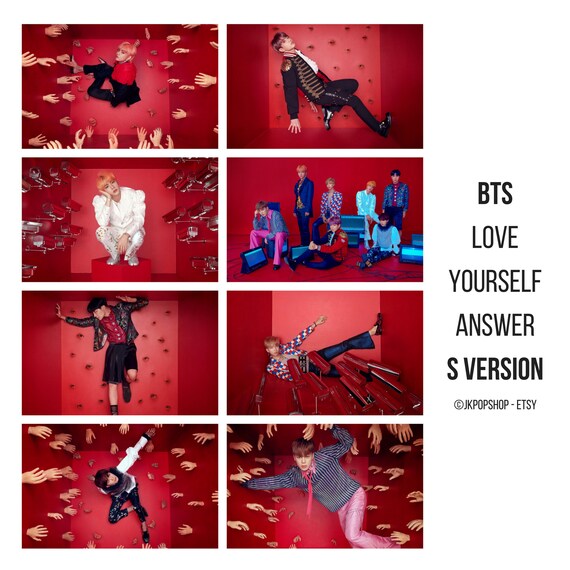 Bts Love Yourself Answer Concept Photocards Etsy