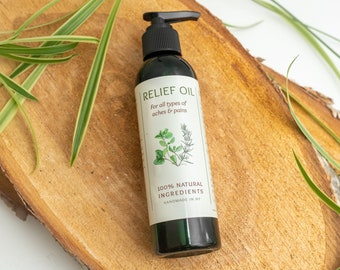 Rooted Healing Relief Oil: kalmerende massageolie