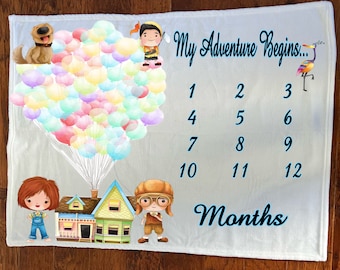 Up! Milestone Blankets