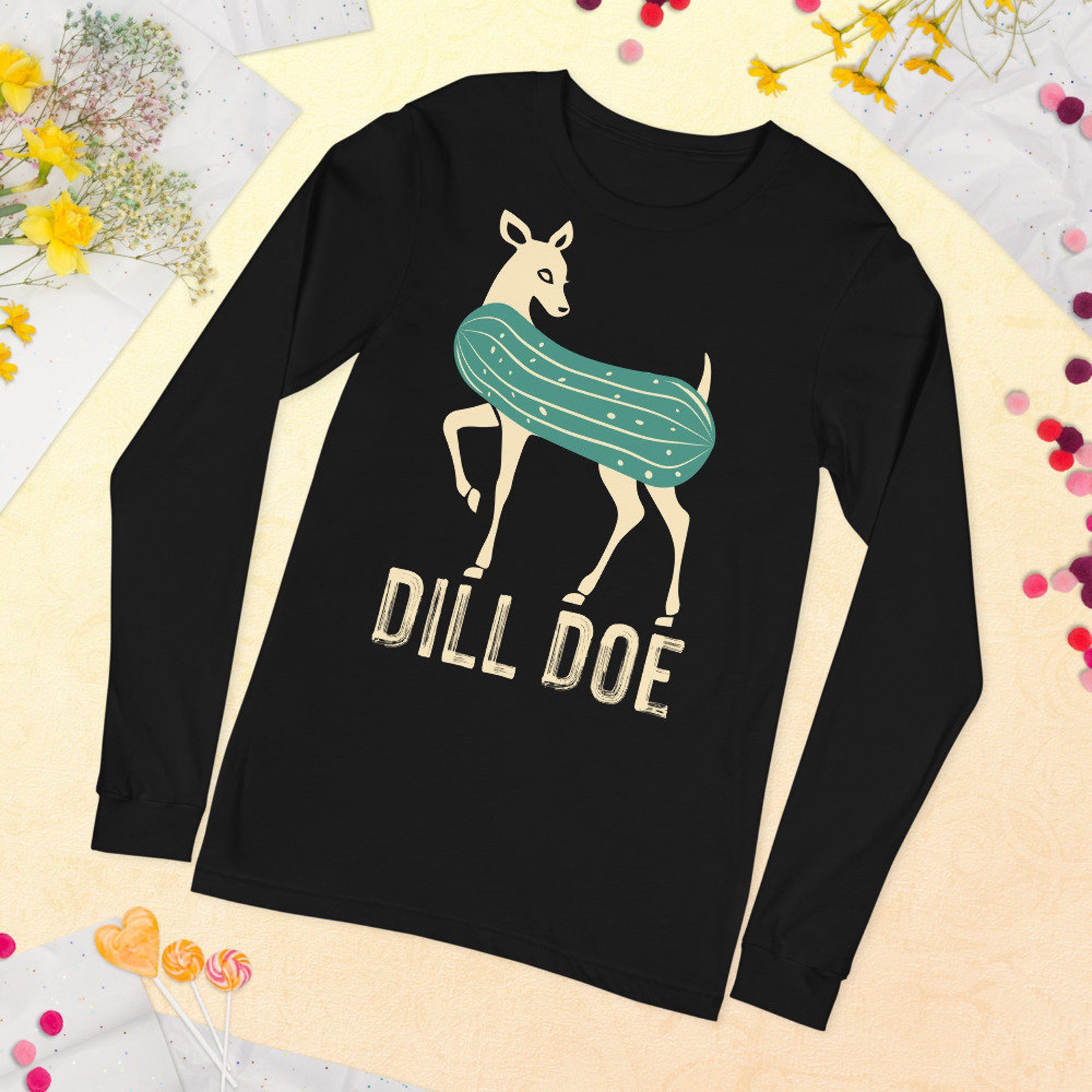 Dill Pickle Shirt Dill Doe Tee Funny Mens Shirts Pickle Etsy